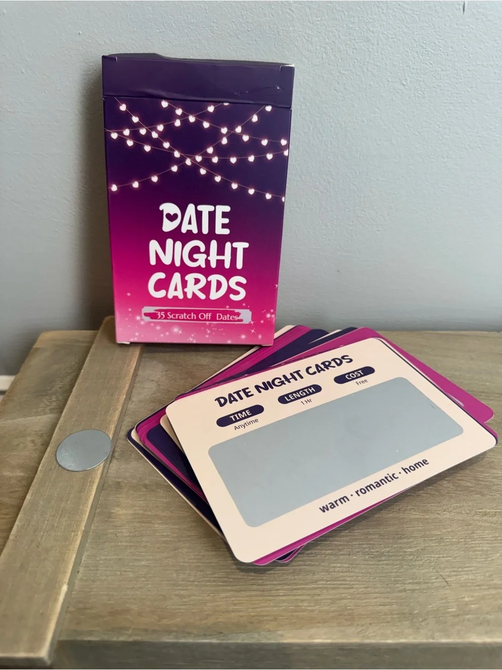 Date Night Cards - Pink Gradient Scratch-Off Ideas